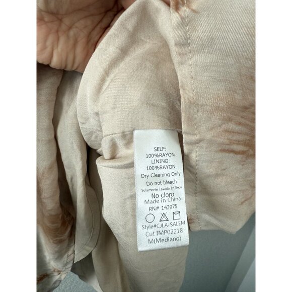 Carly Jean Los Angeles Cjila Salem Tie Dye Flowy Mini Shirtdress Boho Beachy M - Picture 8 of 9